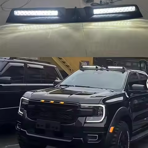 Led Roof Lights Bar For Ranger T6 T7 T8 Xl Xlt Raptor 2012-2021 Roof Bar Plate Cover T9 Wildtrack Xl