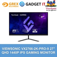 VIEWSONIC VX2766-2K-PRO-9 27" QHD 1440P IPS GAMING MONITOR (320HZ, 2MS,FREE DISPLAY CABLE)