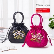 Handbag Hand-embroidered Small Bag Ancient Ethnic Style Middle-aged Elderly Shopping Change Mobile Phone Fema