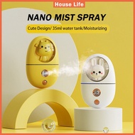 2021 Newest Nano Mist Spray Moisturizer Portable Cool Mist Face Steamer Handy Mist Sprayer nano atomization sprayer