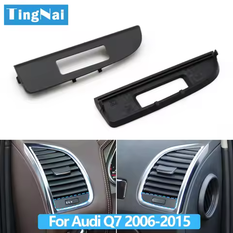 Car Front Dashboard Left Right Air Conditioning Heater AC Vent Outlet Cover For Audi Q7 2006-2015 4L