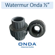Onda Watermur PVC 1/2" Water/ Fitting Union Socket Coupling PVC Connector