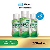 [Bundle of 6] Nepro HP: 1.8kcal/ml Higher Protein Nutrition for Adults on Dialysis - Vanilla 220ml