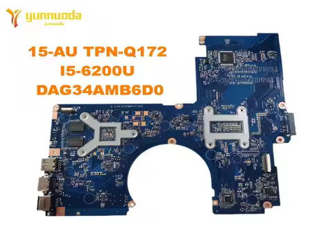 Original For HP 15-AU TPN-Q172 Laptop Motherboard 859247-001 859247-601 DAG34AMB6D0 With i5-6200U te