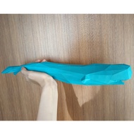 DIY 3D Papercraft A4 Paper Model Decor Kit: Whale