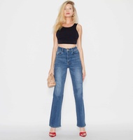Aevelyn Jeans กางเกงยีนส์รุ่น Richy Blue Jeans Wide Leg High Rise Premium Japanese Denim