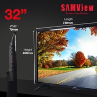 SamView Digital LED TV 32 Inch FHD 1080P (MYTV DVB T 2 READY) 1 Year Warranty