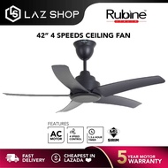 Rubine 42 Inch 5 Blades RCF-VENTO42-5B-MB Ceiling Fan With Remote Control