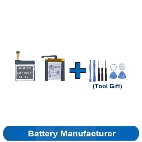 Tools Gift+400-500mAh PL512524G PL502524V PL572428 Battery For Huami Amazfit T-rex 2 Ultra Verge Lit
