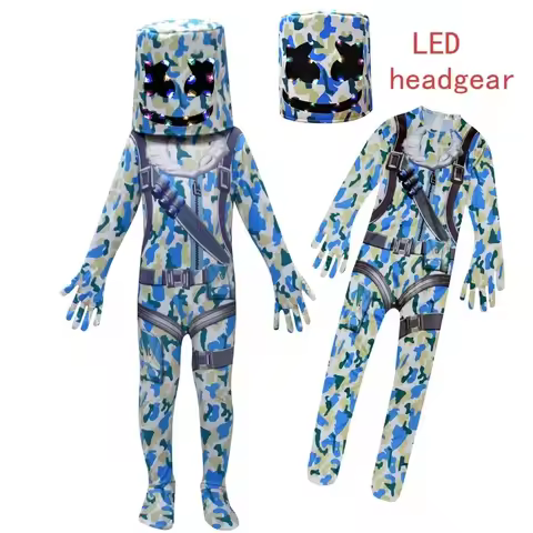 DJ guerrilla warfare Costumes Jumpsuits Clown Cosplay Clothes Halloween Christmas Costume Party Game
