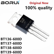 10pcs BT136-600D TO220 BT136 600D TO-220 BT136-600 TRIAC BT137-600D BT138-600D BT139-600D chip in st