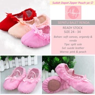 Lace Ribbon Canvas Ballet Shoes - Adagio Lace Ballet Shoes