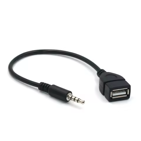 3.5mm Stereo Car Auxiliary Audio Cable Car AUX Data Cable MP3 Conversion Cable USB To AUX Audio 3.5m
