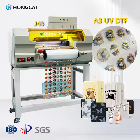 13 Inch A3 UV DTF Printer Digital Inkjet Printers Roll to Roll Sticker Printing Machine for AB Film 