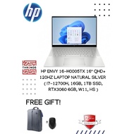 HP Envy 16-H0005TX 16" QHD+ 120Hz Laptop Natural Silver
