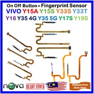 On Off Button with Fingerprint Sensor For VIVO Y15A / Y15S / Y33S / Y33T / Y16 / Y35 4G / Y35 5G / Y