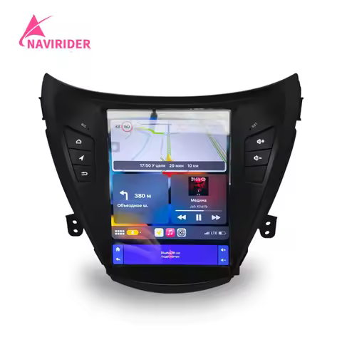 NaviRider Android 14 Car Multimedia Video Player GPS For Hyundai Elantra MD 2012 I35 Avante 2013 10.