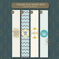 Thank You Paper Belt Sleeve (24 pcs)