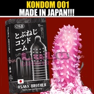 Kondom Gerigi Berduri Tertipis 001 - BONUS PELUMAS - Condom Dotted Premium