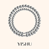 Celebrities Platinum Gray Akoya Pearl Necklace 10mm