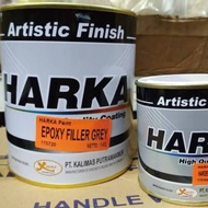 Epoxy harka gray epoxy nippe epoxy alfa glos 1 kg Cat Dasar Motor Mobil Sepeda