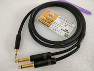 สายเปิดเพลงคุณภาพสูง  Sommer SC-PRIMUS 200-0151 TRS3.5mm+TSx2 แจ็ค Rean By Neutrik ยาว 1.5เมตร 2เมตร