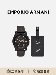 Emporio Armani Exchangeae 男士手錶 黑色錶盤[平行進口]