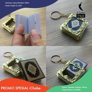 [Bisa COD NEW] MA Gantungan Kunci Al-Quran Mini Souvenir Alquran Oleh Oleh Umroh Haji Stainless