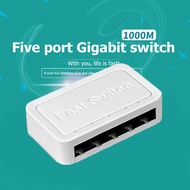 10/100 / 1000Mbps Mini Gigabit Network Switch 5 Port Ethernet Switch Internet Splitter Desktop RJ45 Hub