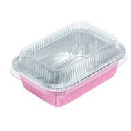 ถาดฟอยล์เหลี่ยม SS No.4014 สี Pink Gold พร้อมฝา เทียบเท่า 4615-P (10ชุด/แพ็ค) หยกออนไลน์