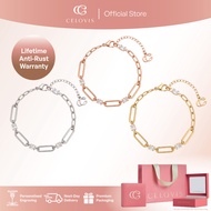 [ BUY 2 GET RM100 OFF + FREE GIFT ] CELOVIS Haley Chain Bracelet in Rose Gold/ Gold/ Silver
