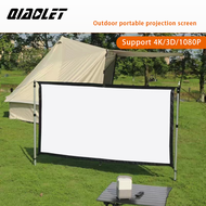 QIAOLET Projector screen จอโปรเจคเตอร์ ม่านโปรเจกเตอร์ ผ้าโปรเจกเตอร์ กันแสง ไม่ต้องเจาะหลุม พกพาสะดวก