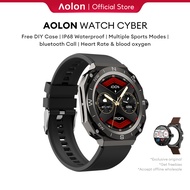 Aolon Smart Watch Cyber Quick-to-Change Case Bluetooth Call DIY Watch Faces Blood Oxygen