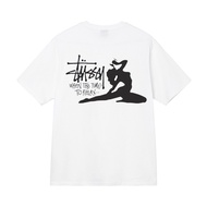 100% Authentic Stussy FW24 Holiday Collection RELAX TEE Round Neck Short Sleeve T-shirt for Men and