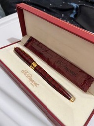 S.T. Dupont 絕版紅黑格紋筆