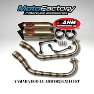 #OFFER AHM 4-STROKE M2 SERIES RACING EXHAUST YAMAHA EGO-LC STAINLESS 28MM #READY STOCK #100%ORIGINAL