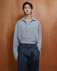 Hunter Studios - เสื้อโปโลแขนยาว คอลึก รุ่นRugby Polo Shirt