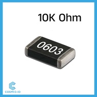 Resistor 10K 0603 SMD 10K Ohm 10 KiloOhm Kilo Ohm 5% SMD0603