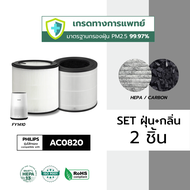 AIRY ไส้กรองอากาศ PHILIPS FY1094 AC0820 ไส้กรอง เกรดการแพทย์ HEPA H13 กรองฝุ่นPM2.5 กลิ่นเหม็น ควัน