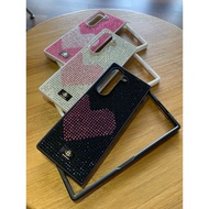 Z Fold 6 Heart Diamond Case