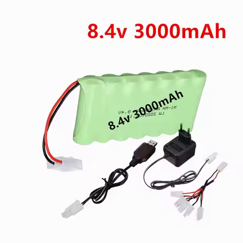 Rechargeable 8.4v Ni-MH Battery 3000mAh For Rc Cars,Trucks,Tanks,Robots,Boat,Toys Parts NiMH AA 8.4 