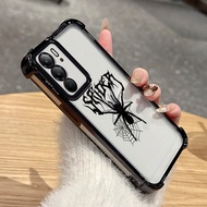 Casing hp For Realme C75 5G C73 5G C71 4G V60 Pro 5G 14X 5G C75 4G C75X 4G Case Black Spider Net Cas
