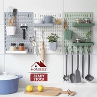 Pegboard DIY Wall Mounted🔥Ready Stock🔥Colourful Wall Organizer Board Display Rack Shelf 洞洞板置物架