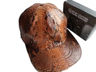 Topi Tutup Kepala Kulit Ular Python / Sanca Asli