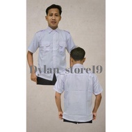 KEMEJA White Civil Servant Uniform Shirt, White Civil Servant Pdh Top, Work Shirt, New Men's Civil S