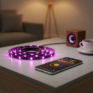 USB 5V RGB LED Strip with Music Sync, Flexible TV Backlight & App/Remote, Party Room Decor