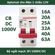 MCB DC 2P 1000VDC 16-63A Attomat dùng cho năng lượng mặt trời solar