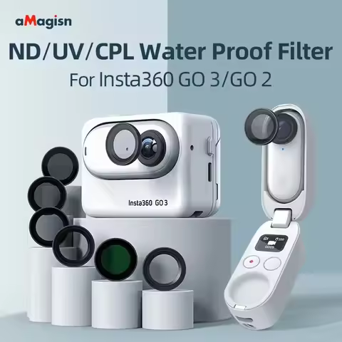 AMagisn for Insta360 GO3 GO2 Waterproof Filter Protective 360GO3 Lens Protector Accessories ND8 ND16