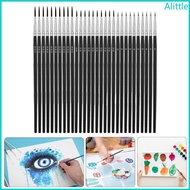 Alia 30 Pieces 3 Size Fine Paint Brushes 0 00 000 Nylon Hair Painting Brush Tiny Detail Paint Brush 
