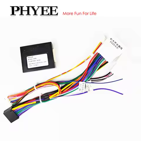 20Pin/20Pin Wiring Harness CAN Bus Decoder, SWC Retention, Plug&Play 16Pin Android Radio Cable, for 